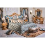 КОНСУЭЛЛА Кровать 2,0*2,2 с решёткой (ткань с пуговицами)