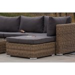 Лунго плетенная оттоманка с подушкой соломенный