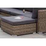 Лунго плетенная оттоманка с подушкой соломенный