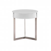 ТУМБА ПРИКРОВАТНАЯ LADIN BRK1901A МОЛОЧНЫЙ