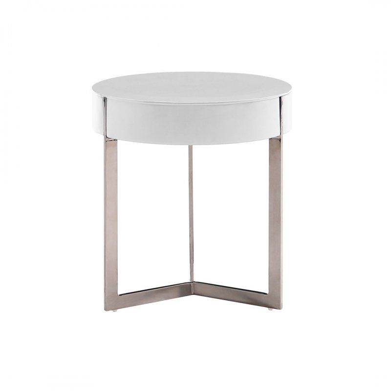 ТУМБА ПРИКРОВАТНАЯ LADIN BRK1901A МОЛОЧНЫЙ