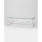 Журнальный стол 120*60 АРТ ДЕКО серебро