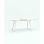 Стол обеденный Детройт раскладной 160-200*90 белый