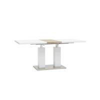Стол обеденный Сиэтл раскладной 140-180*90 глянцевый белый