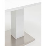 Стол обеденный Сиэтл раскладной 140-180*90 глянцевый белый