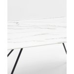 Стол обеденный Сакраменто 140*90 белый стеклянный