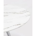 Стол обеденный Хьюстон D100 белый стеклянный