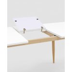 Стол обеденный Стокгольм раскладной 120-160*80 белый