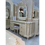 РАФАЭЛЛО Комплект: Кровать 1,8 + 2 Тумбочки + Туалетный стол + Пуф + 6 дв. шкаф