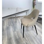 Стол CREMONA 160 KL-188 Контрастный мрамор / белый каркас М-City