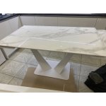 Стол Ниагара 140 БЕЛЫЙ МРАМОР, стекло / БЕЛЫЙ, М-City Стол Ниагара 140 БЕЛЫЙ МРАМОР, стекло / БЕЛЫЙ, М-City