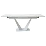 Стол Ниагара 140 БЕЛЫЙ МРАМОР, стекло / БЕЛЫЙ, М-City Стол Ниагара 140 БЕЛЫЙ МРАМОР, стекло / БЕЛЫЙ, М-City