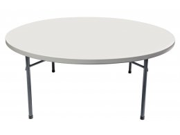 Стол круглый складной пластиковый Кейт 180 Стол круглый складной пластиковый Кейт 180