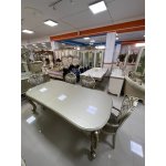 АЛИСИЯ Комплект гостиной (Витрина, Комод, Стол, 4 стула, 2 кресла) АЛИСИЯ Комплект гостиной (Витрина, Комод, Стол, 4 стула, 2 кресла)