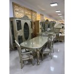 АЛИСИЯ Комплект гостиной (Витрина, Комод, Стол, 4 стула, 2 кресла) АЛИСИЯ Комплект гостиной (Витрина, Комод, Стол, 4 стула, 2 кресла)