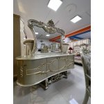 АЛИСИЯ Комплект гостиной (Витрина, Комод, Стол, 4 стула, 2 кресла) АЛИСИЯ Комплект гостиной (Витрина, Комод, Стол, 4 стула, 2 кресла)