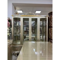 ЛАУРЕТТА Комплект гостиной (Витрина, Комод, Стол, 4 стула, 2 кресла) ЛАУРЕТТА Комплект гостиной (Витрина, Комод, Стол, 4 стула, 2 кресла)