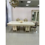 МАГНОЛИЯ Комплект гостиной (Витрина, Комод, Стол, 4 стула, 2 кресла)