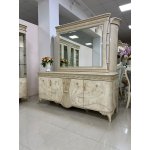 МАГНОЛИЯ Комплект гостиной (Витрина, Комод, Стол, 4 стула, 2 кресла)