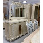 РАФАЭЛЛО Комплект гостиной (Витрина, Комод, Стол, 4 стула, 2 кресла)