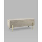 Банкетка Болейн с ящиком велюр бежевый Банкетка Болейн с ящиком велюр бежевый