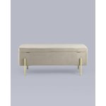 Банкетка Болейн с ящиком велюр бежевый Банкетка Болейн с ящиком велюр бежевый
