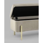 Банкетка Болейн с ящиком велюр бежевый Банкетка Болейн с ящиком велюр бежевый