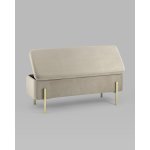 Банкетка Болейн с ящиком велюр бежевый Банкетка Болейн с ящиком велюр бежевый