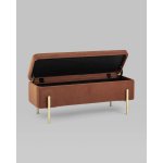 Банкетка Болейн с ящиком велюр терракотовый Банкетка Болейн с ящиком велюр терракотовый