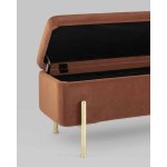 Банкетка Болейн с ящиком велюр терракотовый Банкетка Болейн с ящиком велюр терракотовый