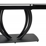 Стол MATERA 160 MARBLES KL-99 Белый мрамор матовый, итальянская керамика/ черный каркас М-City