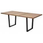 Стол ЛОФТ 160 Дуб Канзас/ Черный М-City