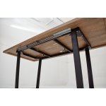 Стол ЛОФТ 160 Дуб Канзас/ Черный М-City