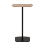 Стол барный Form 60*60 светлое дерево/черный