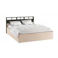 Кровать с настилом ДСП Эрика 140х200, венге/дуб молочный Кровать с настилом ДСП Эрика 140х200, венге/дуб молочный