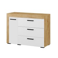Комод Адель, белый/дуб крафт Комод Адель, белый/дуб крафт