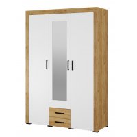 Шкаф для одежды Адель, белый/дуб крафт Шкаф для одежды Адель, белый/дуб крафт