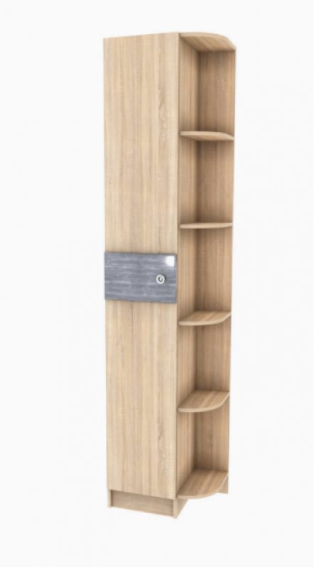 Шкаф торцевой Мадлен (Дуб шале серебро) Шкаф торцевой Мадлен (Дуб шале серебро)