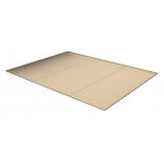 Кровать с настилом ЛДСП Теана 140х200, ясень анкор светлый