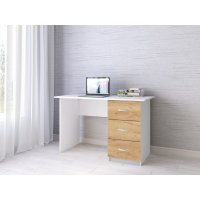 Стол письменный Сити-1, белый/дуб крафт Стол письменный Сити-1, белый/дуб крафт