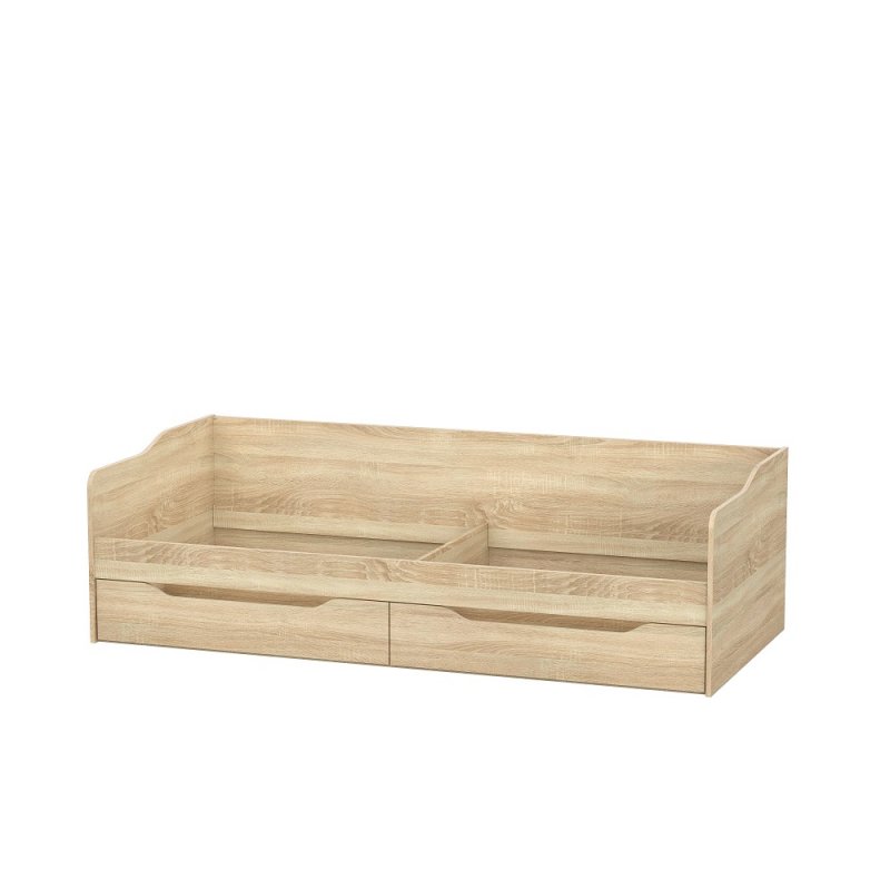 Кровать детская с ящиками КР 1 90х200, дуб сонома