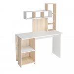 Стол компьютерный Олимп, дуб сонома/белый