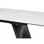 Стол IVAR 200 MARBLES KL-99 Белый мрамор, итальянская керамика, ®DISAUR