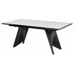 Стол IVAR 200 MARBLES KL-99 Белый мрамор, итальянская керамика, ®DISAUR