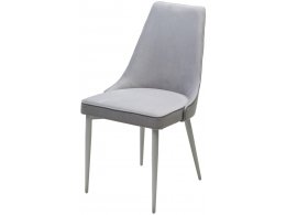 Стул NEPAL-P СВЕТЛО-СЕРЫЙ BM-4, велюр/ белый каркас М-City Стул NEPAL-P СВЕТЛО-СЕРЫЙ BM-4, велюр/ белый каркас М-City