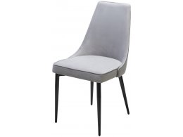 Стул NEPAL-P СВЕТЛО-СЕРЫЙ BM-4, велюр/ черный каркас М-City Стул NEPAL-P СВЕТЛО-СЕРЫЙ BM-4, велюр/ черный каркас М-City