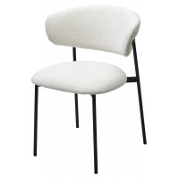 Стул ЛЕОНАРДО Soul 000 Белый, букле / черный каркас М-City