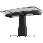 Стол BALDE 120 GLOSS AMBER JADE SOLID CERAMIC / BLACK, ®DISAUR