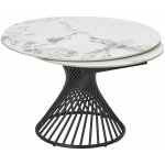 Стол BUENO 120 GLOSS GOLDEN JADE SOLID CERAMIC / BLACK, ®DISAUR