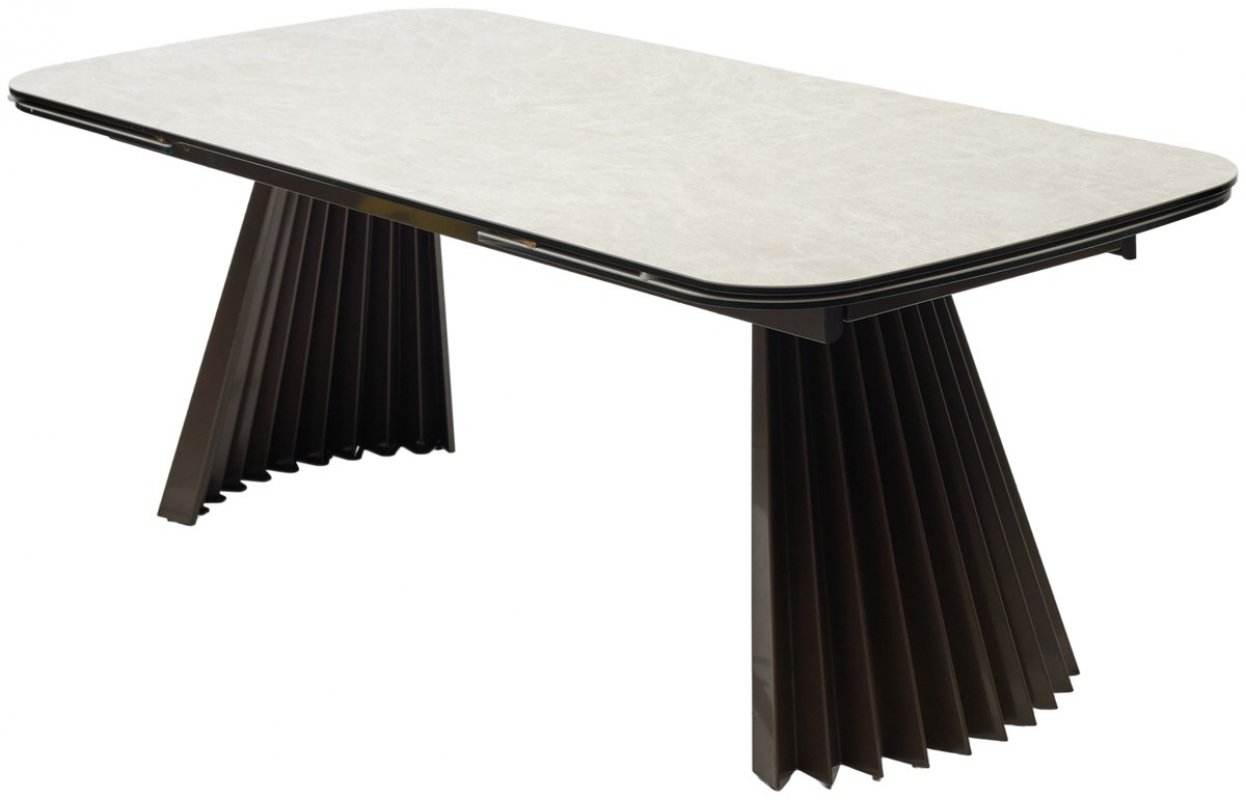 Стол ASTRID 200 TL-102 Бежевый мрамор, испанская керамика / Шоколадное золото каркас, ®DISAUR Стол ASTRID 200 TL-102 Бежевый мрамор, испанская керамика / Шоколадное золото каркас, ®DISAUR